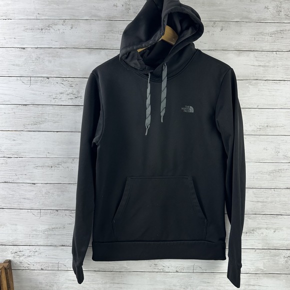 The North Face Mens Small Black Hoodie outdoor Camp Running Hike - Picture 1 of 16